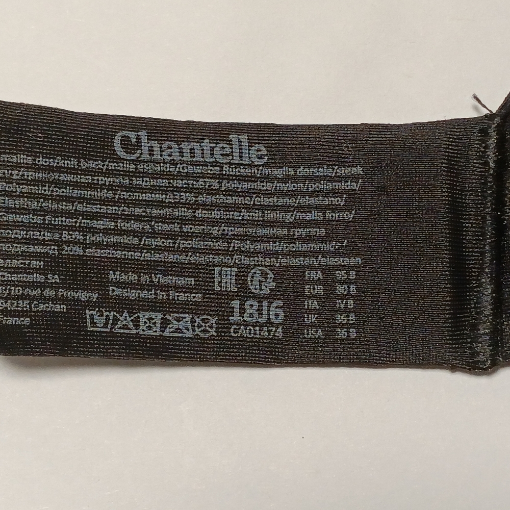 Chantelle Comfort Chick Back Smoothing T-shirt Brae Black New No Tag - Picture 8 of 9